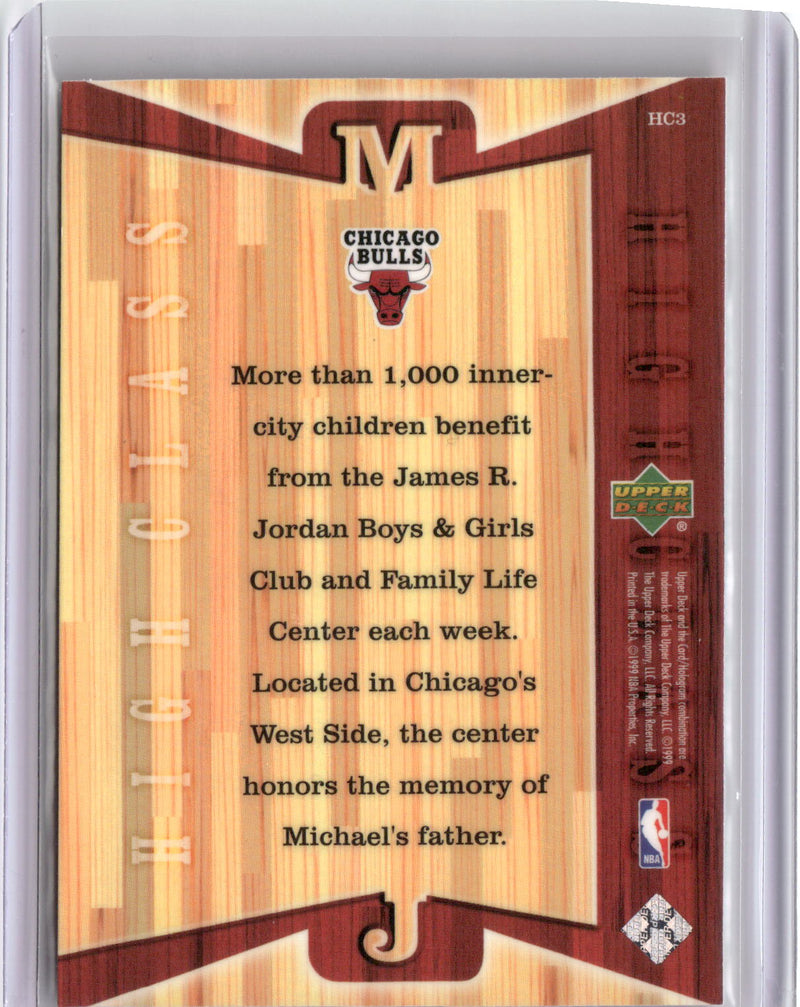 1999 Upper Deck Michael Jordan Athlete of the Century #HC3 High Class-2