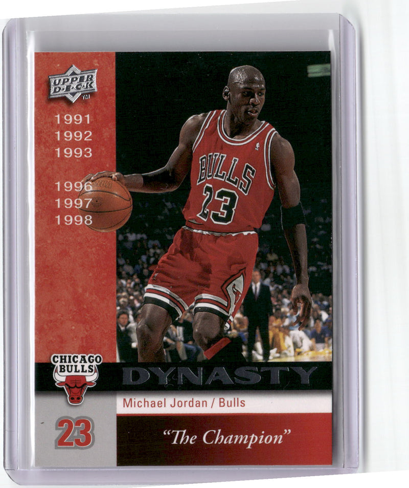 2008-09 Upper Deck #CHI-11 Michael Jordan Dynasty Chicago Bulls-1