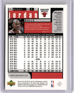 1998-99 UD Choice #23 Michael Jordan-2