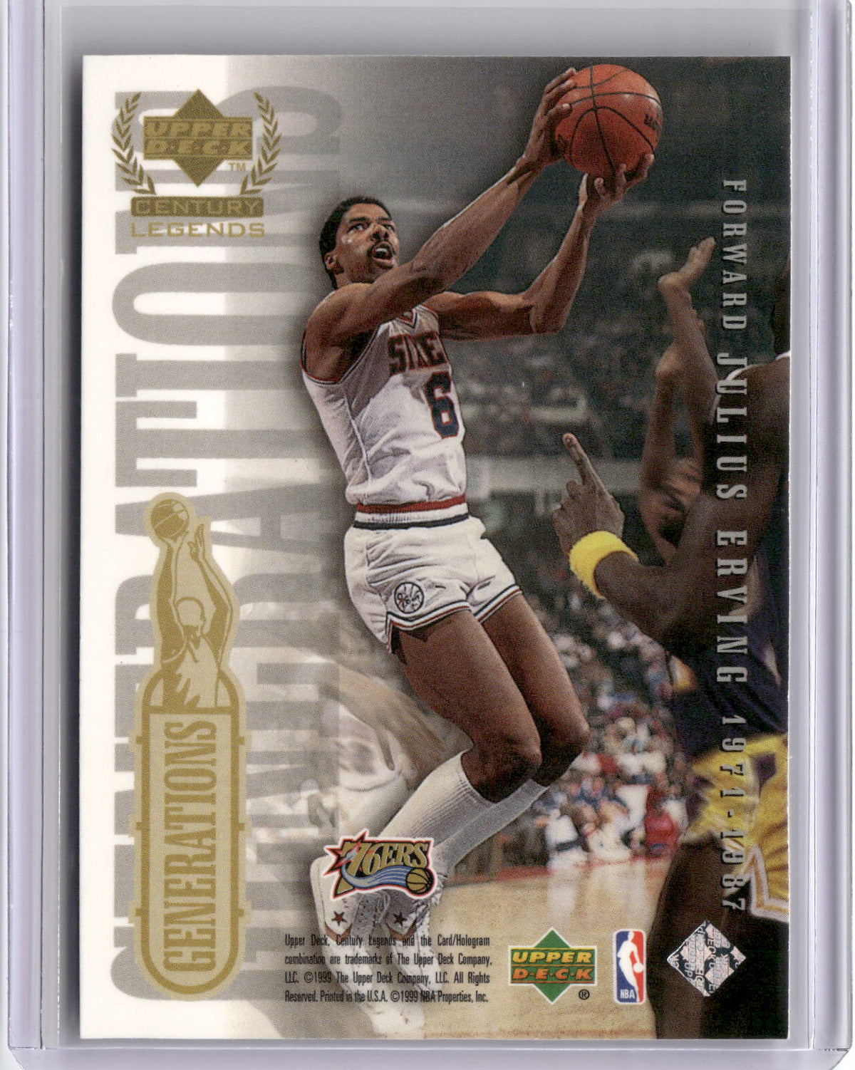 1998-99 Upper Deck Century Legends Michael Jordan / Julius Erving Generations-2