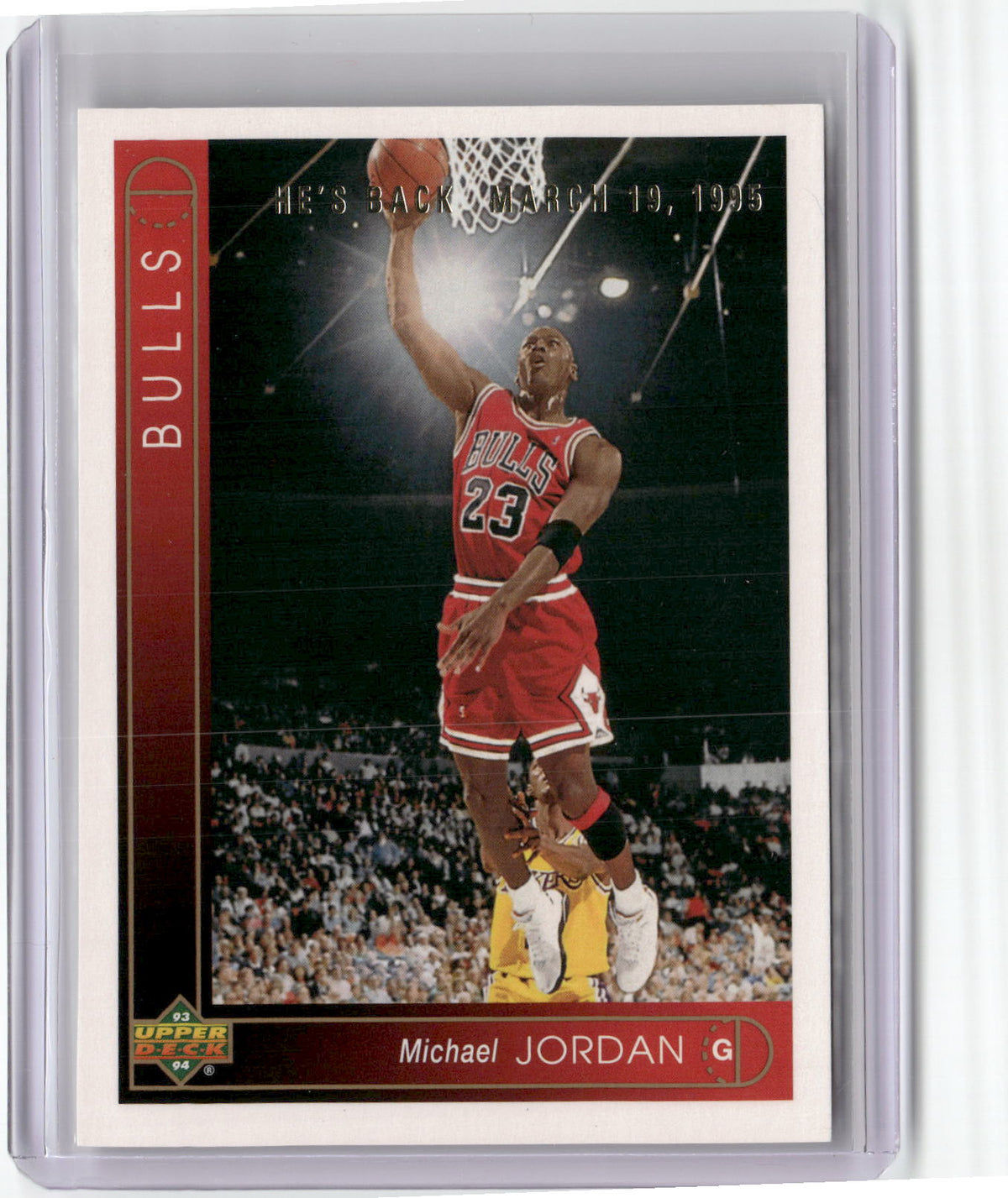 1994-95 Upper Deck #23 Michael Jordan Michael Jordan He's Back Reprints