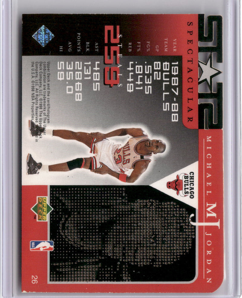 1998 Upper Deck Michael Jordan Career Collection #26 Michael Jordan-2