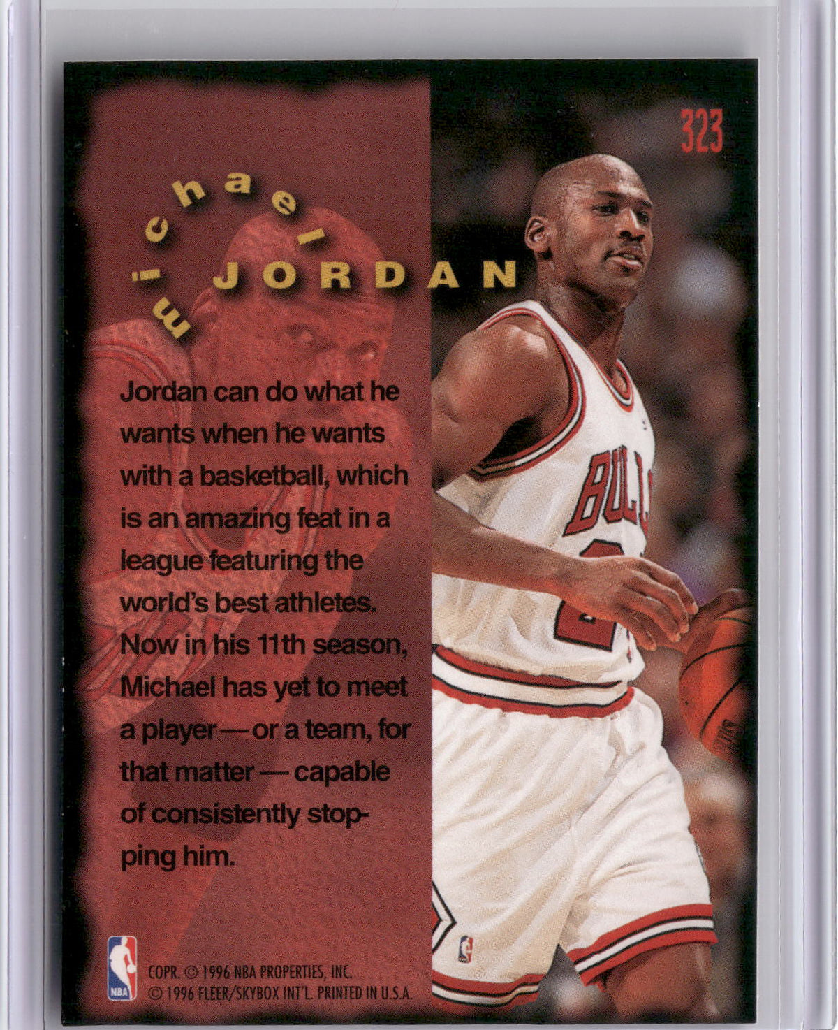 1995-96 Fleer #323 Michael Jordan-2