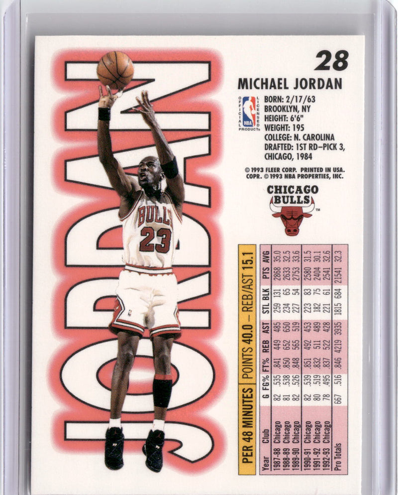 1993-94 Fleer #28 Michael Jordan-2