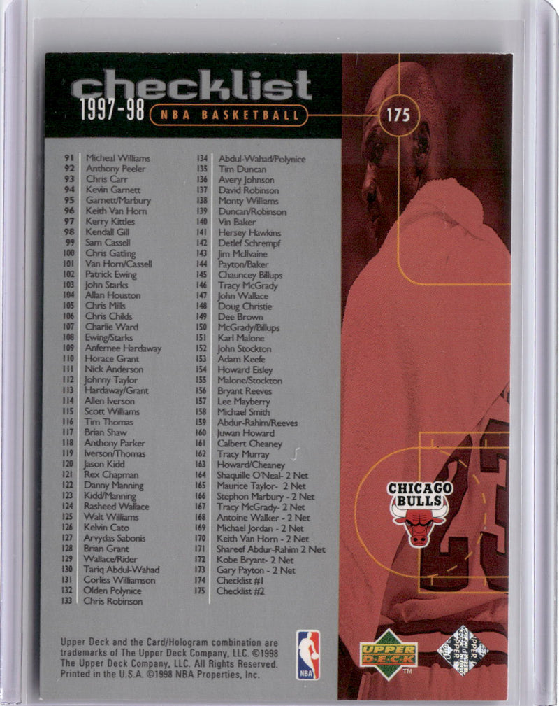 1998-99 Upper Deck #175 Michael Jordan-2