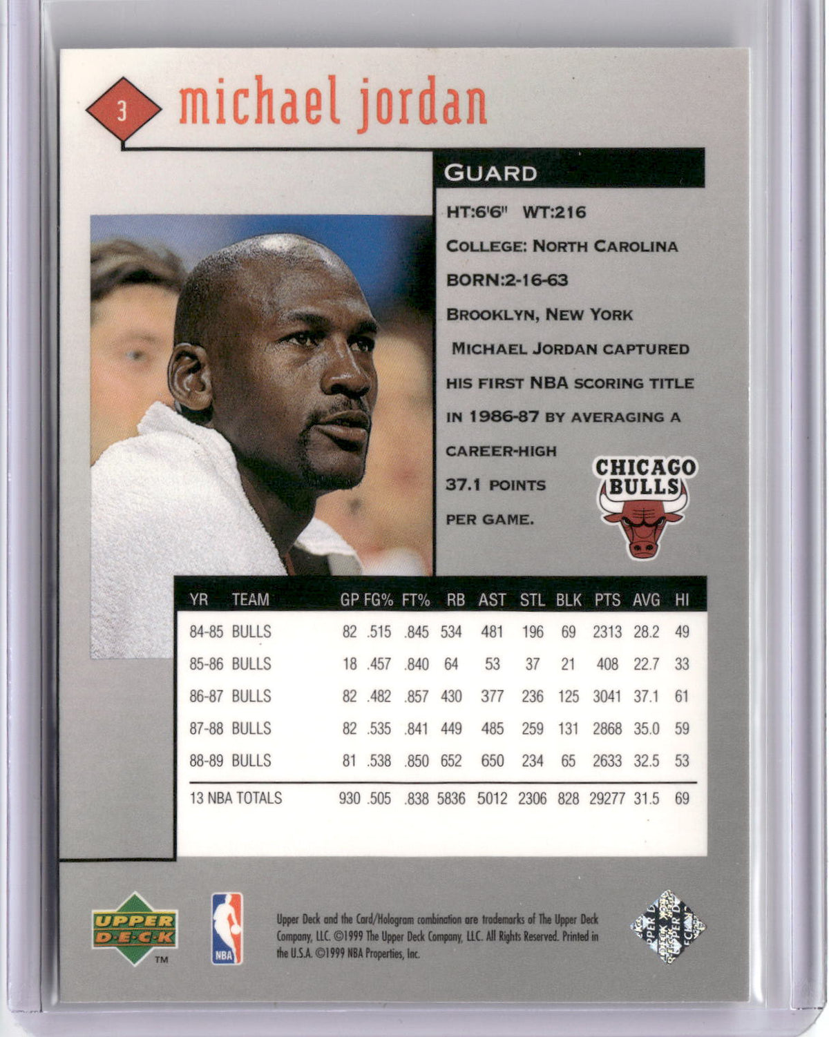 1998-99 Upper Deck Black Diamond #3 Michael Jordan-2