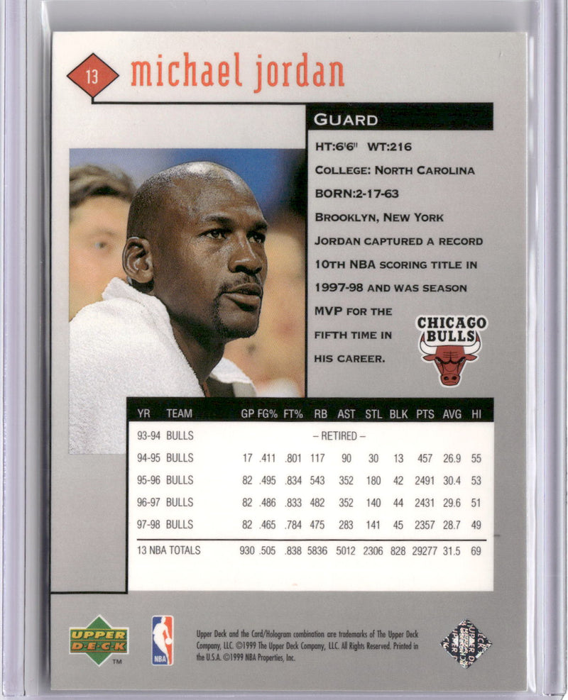 1998-99 Upper Deck Black Diamond #13 Michael Jordan-2