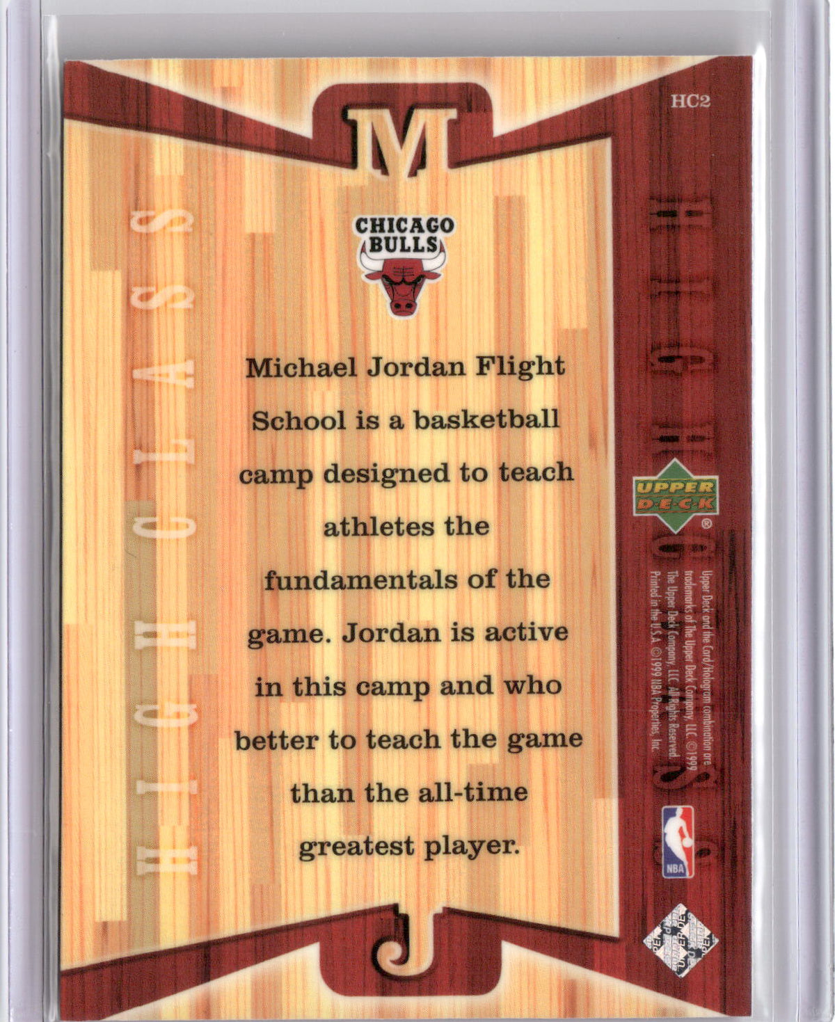 1999 Upper Deck Michael Jordan Athlete of the Century #HC2 High Class-2