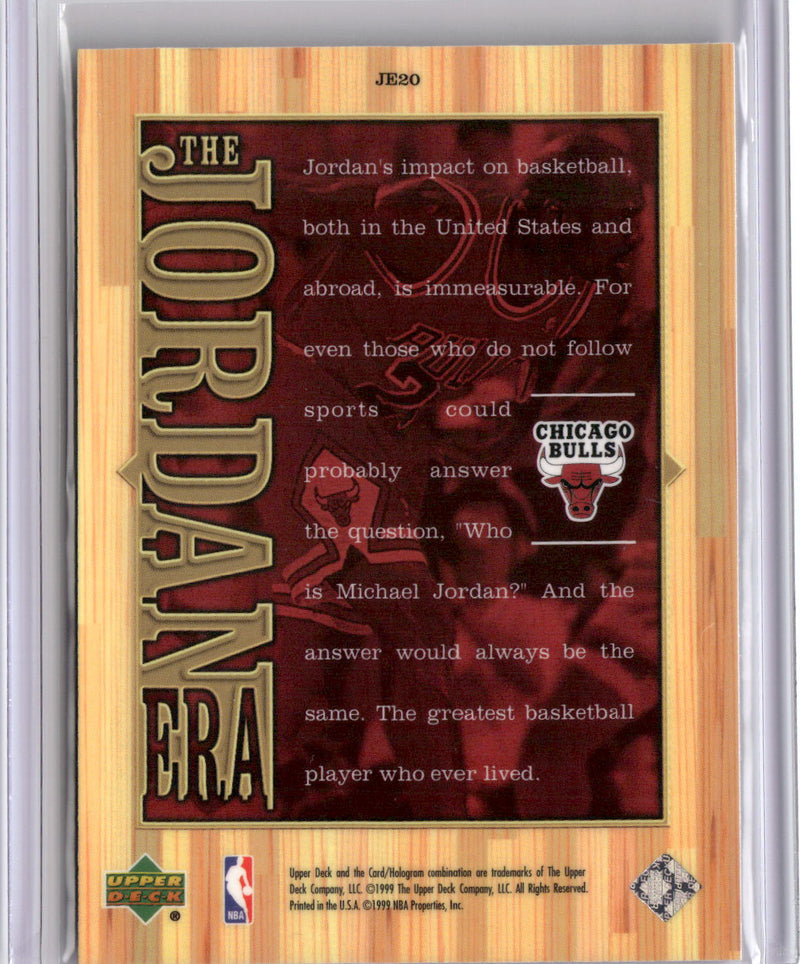 1999 Upper Deck Michael Jordan Athlete of the Century #JE20 The Jordan Era-2