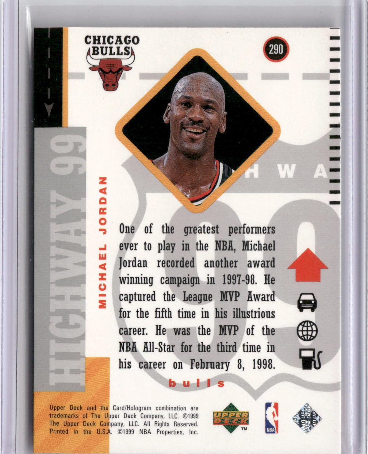 1998-99 Upper Deck #290 Michael Jordan-2
