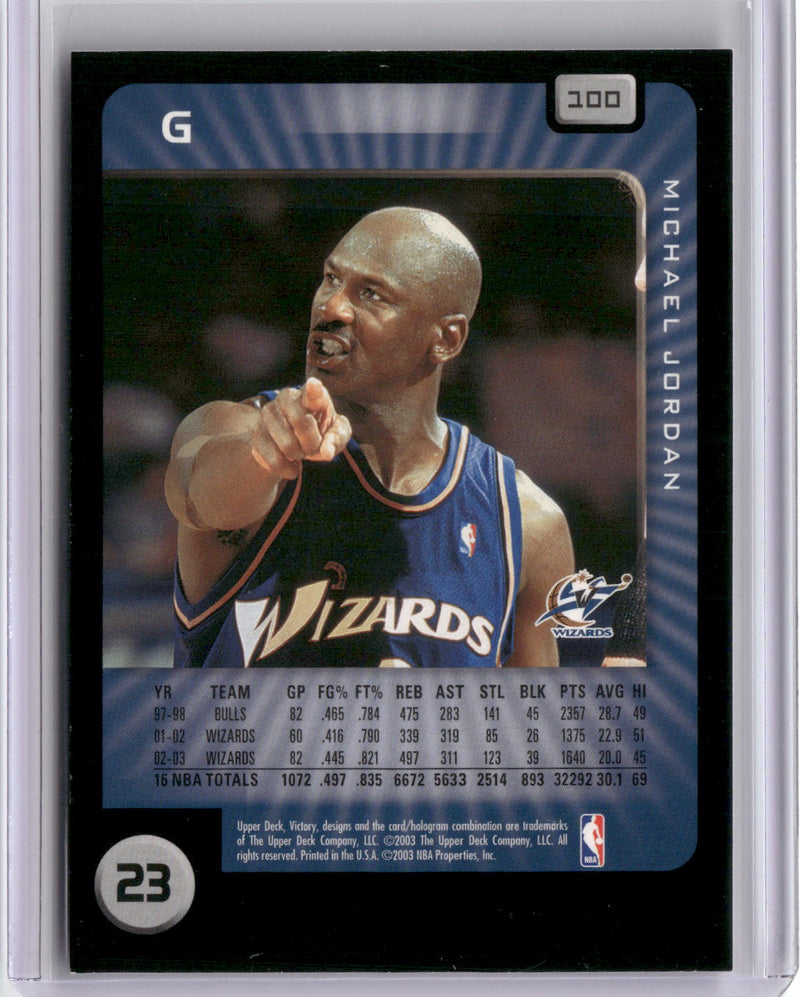 2003-04 Upper Deck Victory #100 Michael Jordan-2