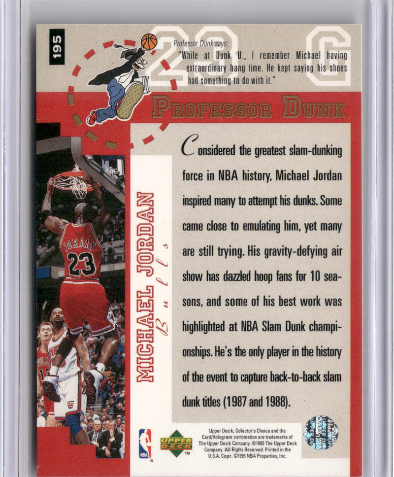 1995-96 Collector's Choice #195 Michael Jordan Player's Club-2