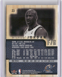 2002-03 Fleer Genuine #23 Michael Jordan-2