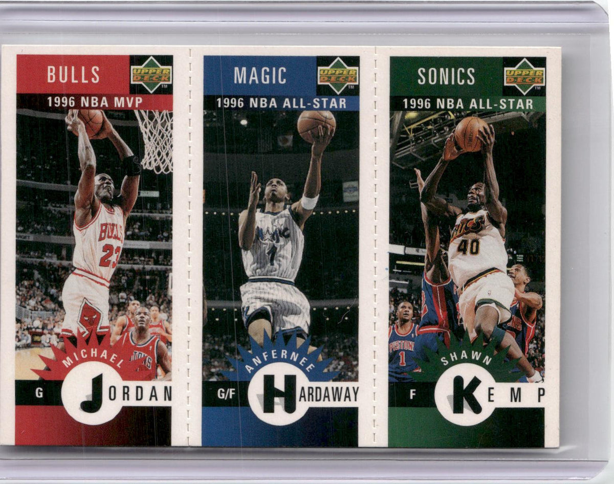 1996-97 Michael Jordan / Anfernee Hardaway / Shawn Kemp Mini-Cards Panels