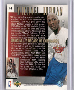 1994-95 Upper Deck #44 Michael Jordan Basketball Heroes: Michael Jordan-2