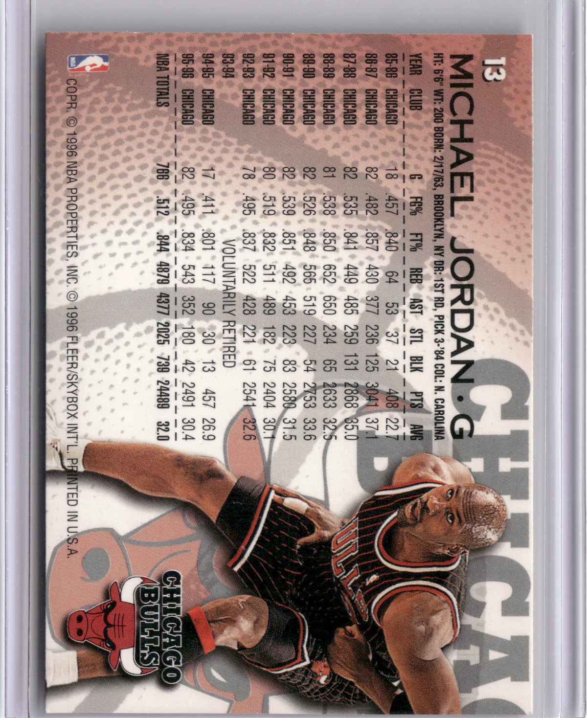 1996-97 Fleer #13 Michael Jordan-2