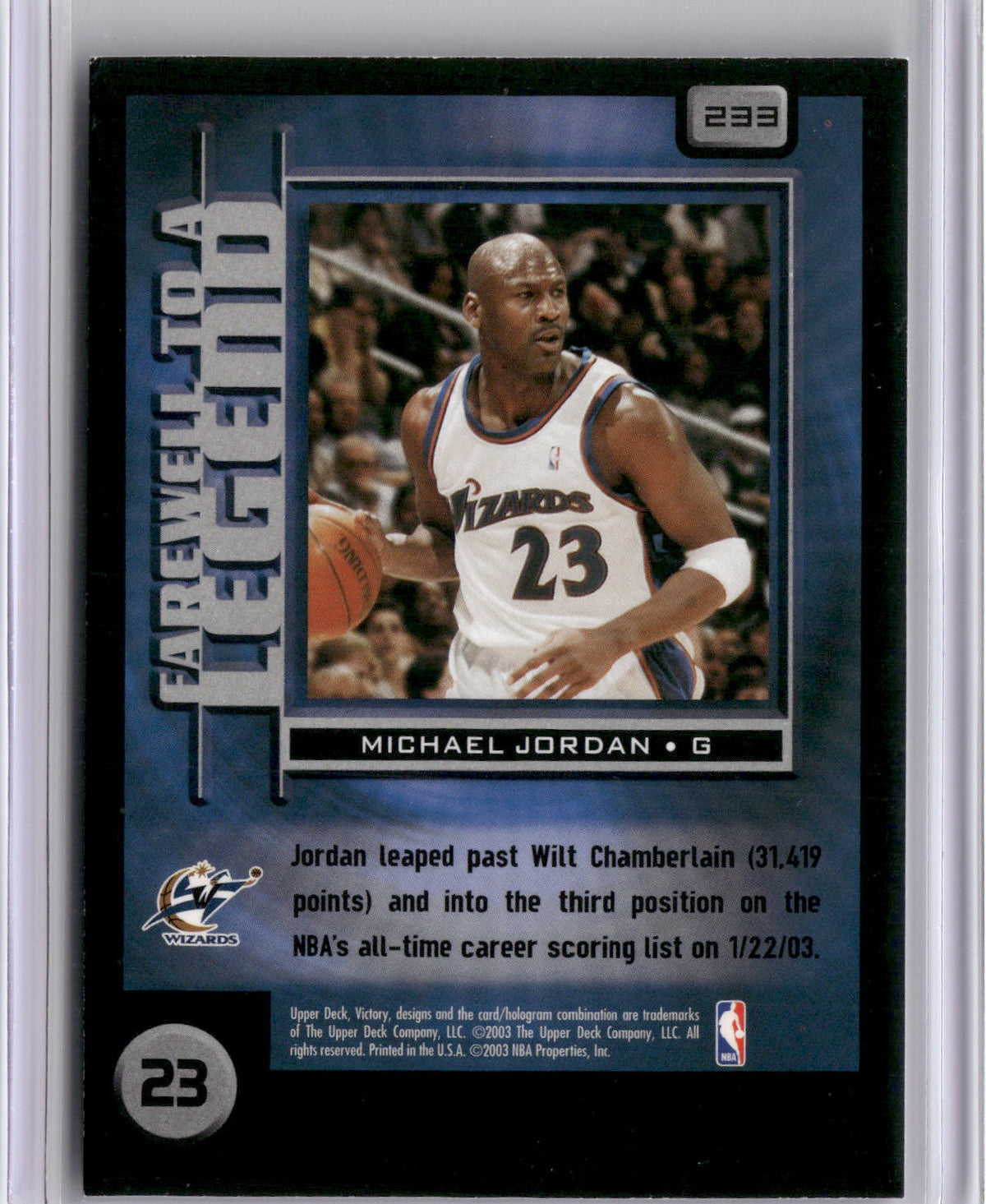 2003-04 Upper Deck Victory #233 Michael Jordan-2