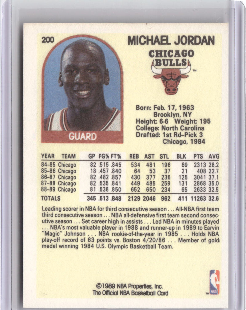1989-90 Hoops #200 Michael Jordan-2