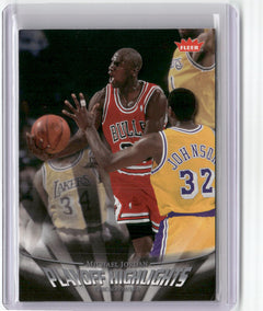 2007-08 Fleer Michael Jordan Box Set #PH16 Michael Jordan Playoff Highlights-1