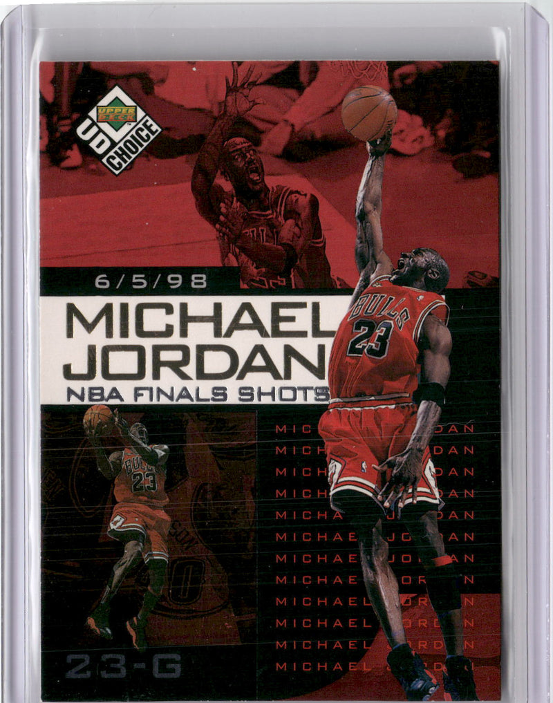 1998-99 UD Choice Preview #2 Michael Jordan Michael Jordan NBA Finals Shots-1