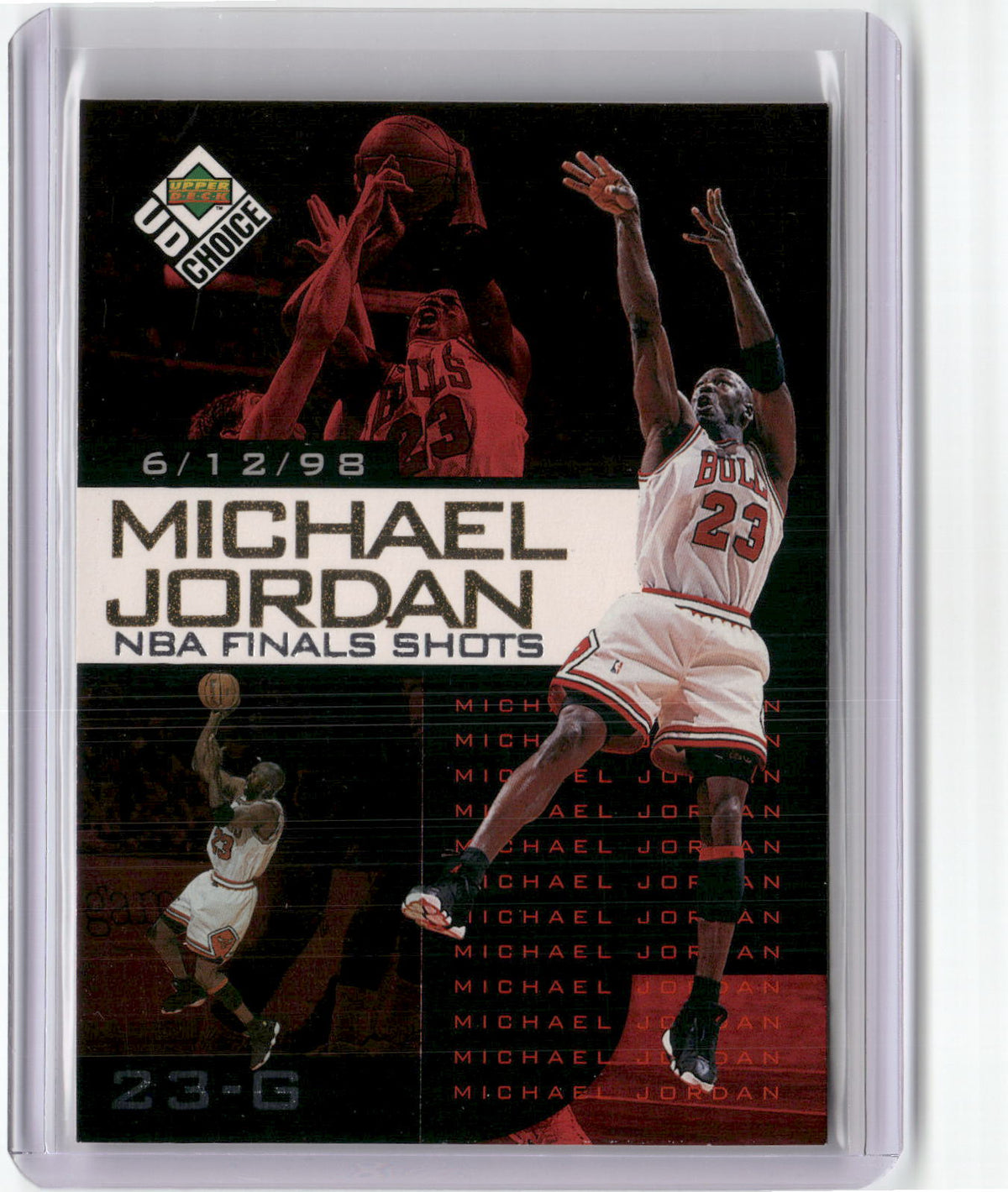 1998-99 UD Choice Preview #5 Michael Jordan Michael Jordan NBA Finals Shots