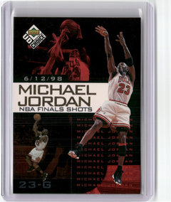 1998-99 UD Choice Preview #5 Michael Jordan Michael Jordan NBA Finals Shots-1