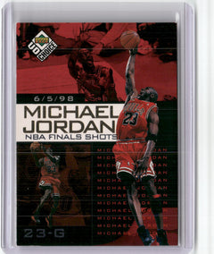 1998-99 UD Choice Preview #2 Michael Jordan Michael Jordan NBA Finals Shots-1