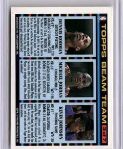 1992-93 Topps #3 Kevin Johnson / Michael Jordan / Dennis Rodman Beam Team-2