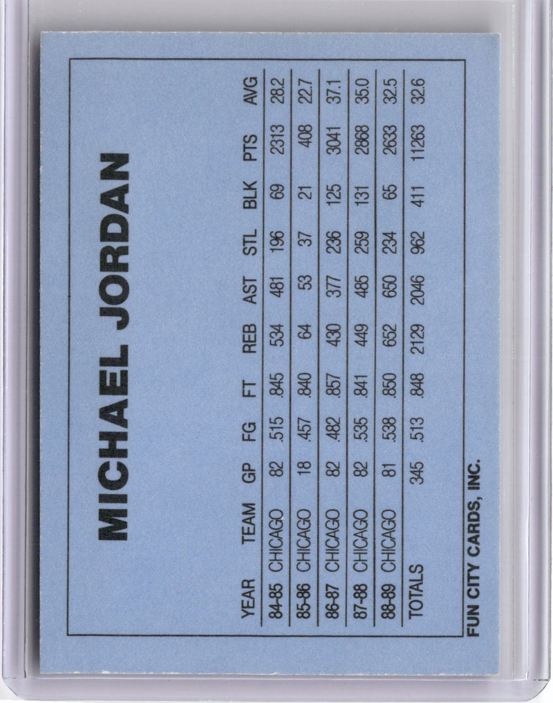 1990 Fun City Cards Michael Jordan Rated Rookie Michael Jordan-2