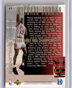 1994-95 Upper Deck #43 Michael Jordan Basketball Heroes: Michael Jordan-2