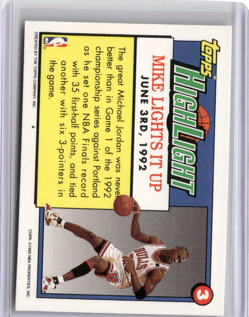 1992-93 Topps #3 Michael Jordan-2