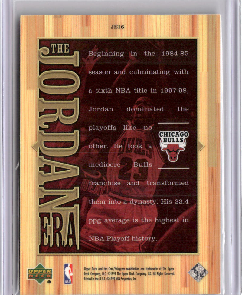 1999 Upper Deck Michael Jordan Athlete of the Century #JE16 The Jordan Era-2