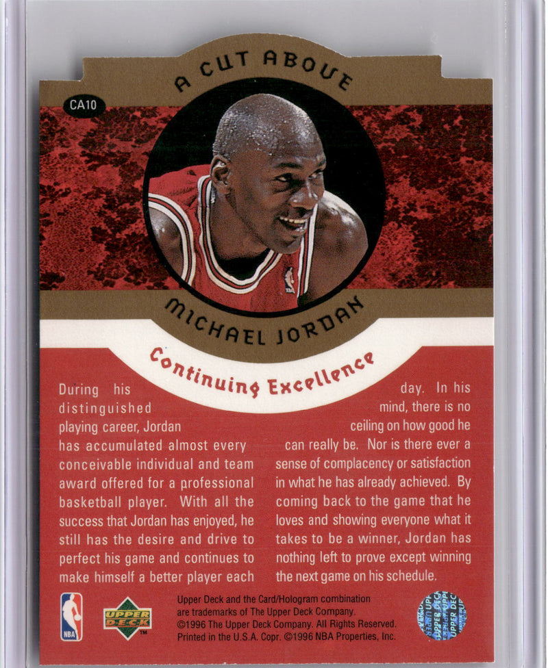 1996-97 Collector's Choice #CA10 Michael Jordan A Cut Above: The Jordan Years-2