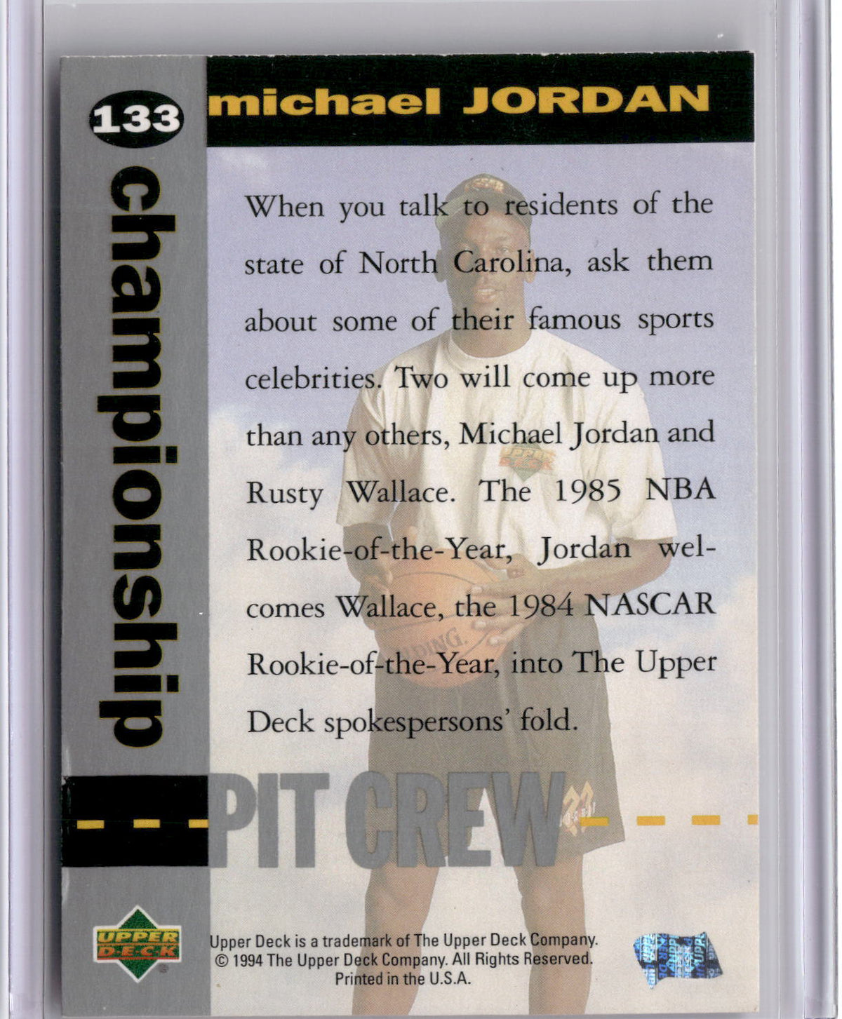 1995 Upper Deck #133 Michael Jordan-2