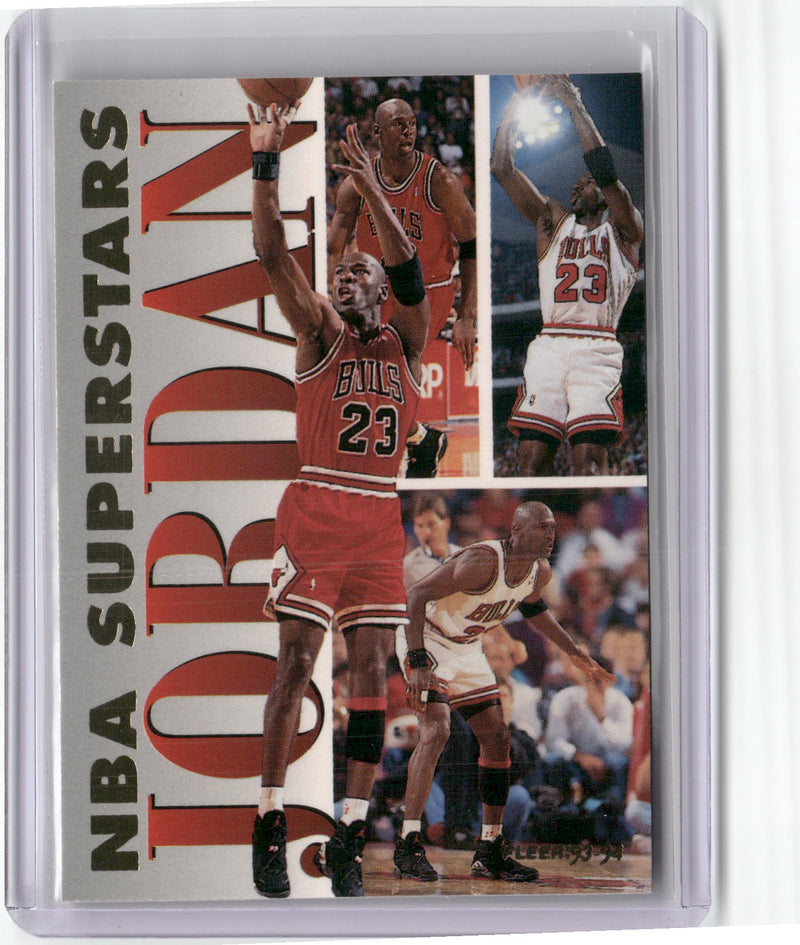 1993-94 Fleer #7 Michael Jordan NBA Superstars-1
