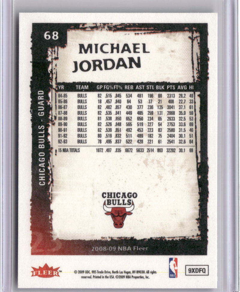 2008-09 Fleer #68 Michael Jordan-2