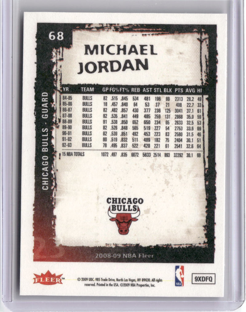2008-09 Fleer #68 Michael Jordan-2