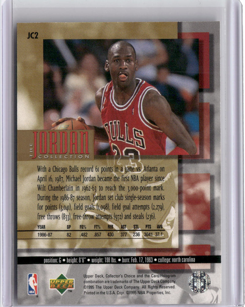 1995-96 Collector's Choice #JC2 Michael Jordan The Jordan Collection-2