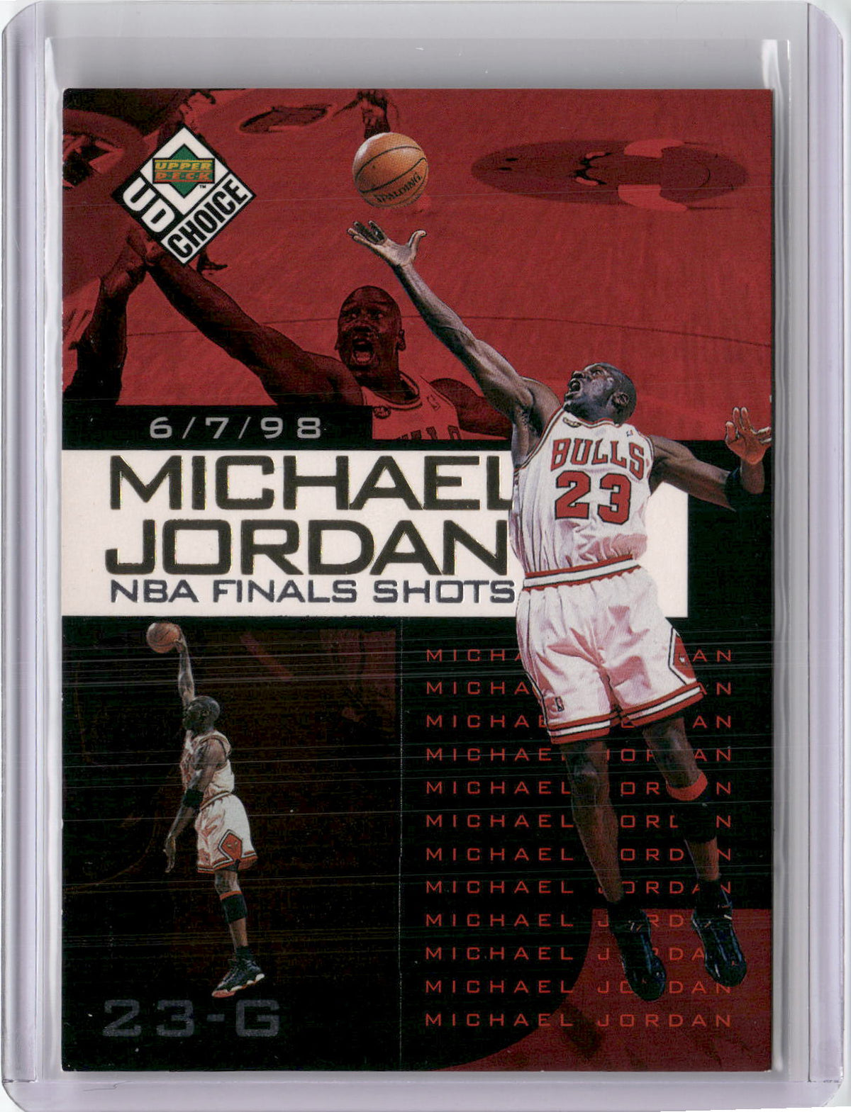1998-99 UD Choice Preview #3 Michael Jordan Michael Jordan NBA Finals Shots