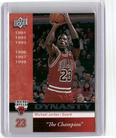 2008-09 Upper Deck #CHI-9 Michael Jordan Dynasty Chicago Bulls-1