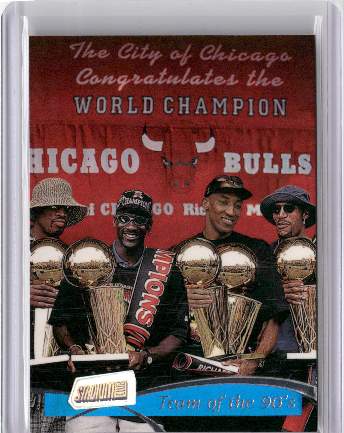 1997-98 Stadium Club #5 Bulls - Team of the 90s