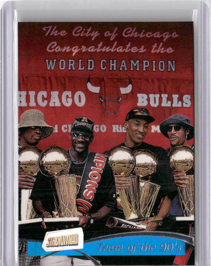 1997-98 Stadium Club #5 Bulls - Team of the 90s-1