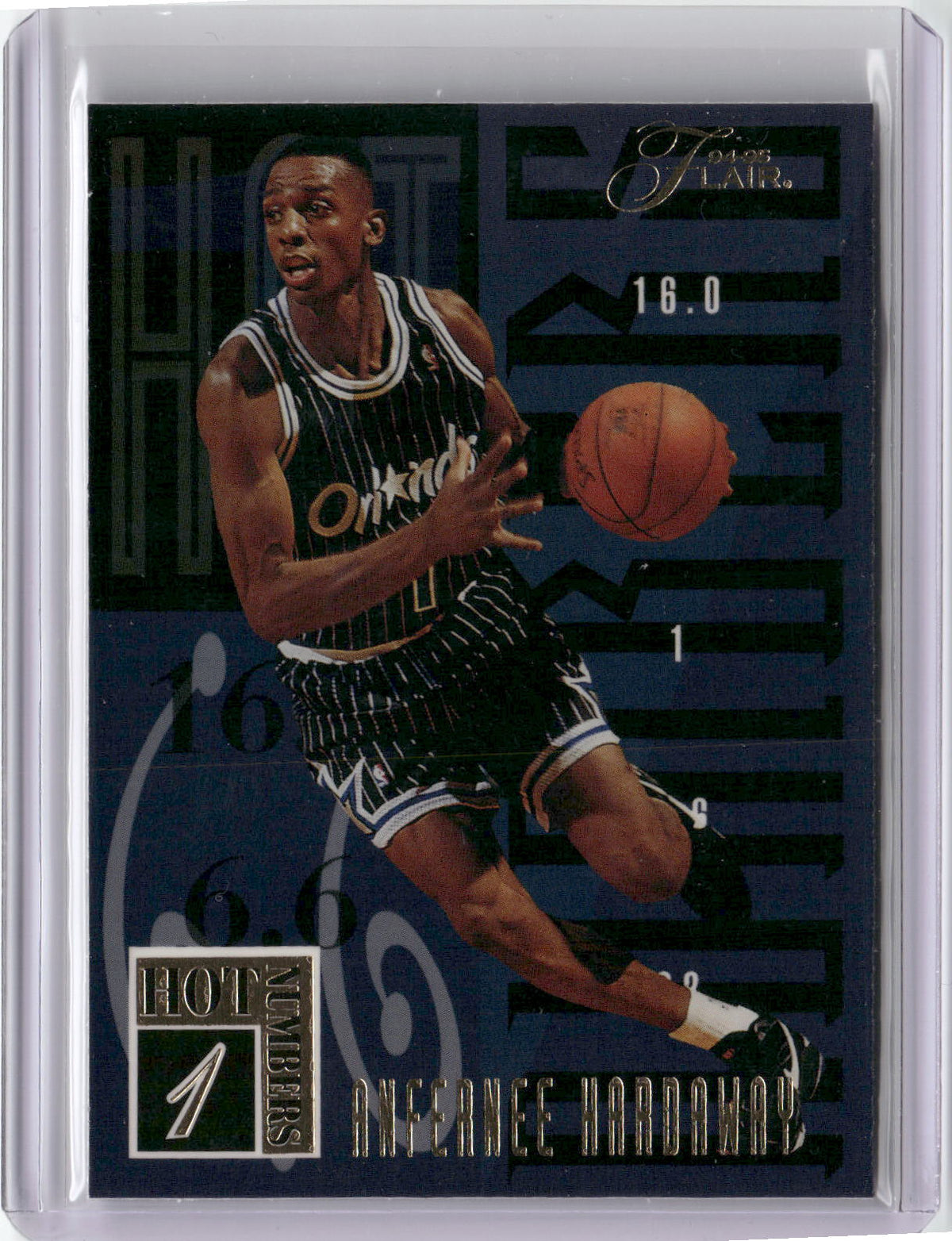 1994-95 Flair #4 Anfernee Hardaway Hot Numbers
