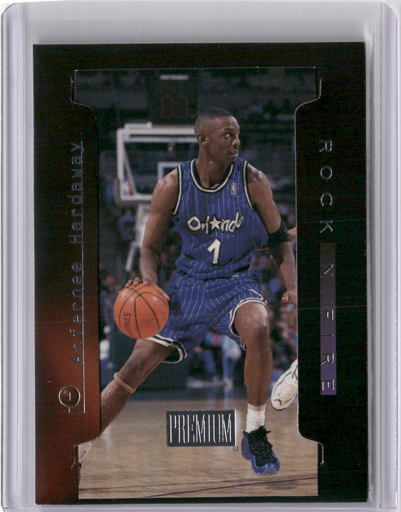 1997-98 SkyBox Premium #6 RF Anfernee Hardaway Rock n' Fire-1