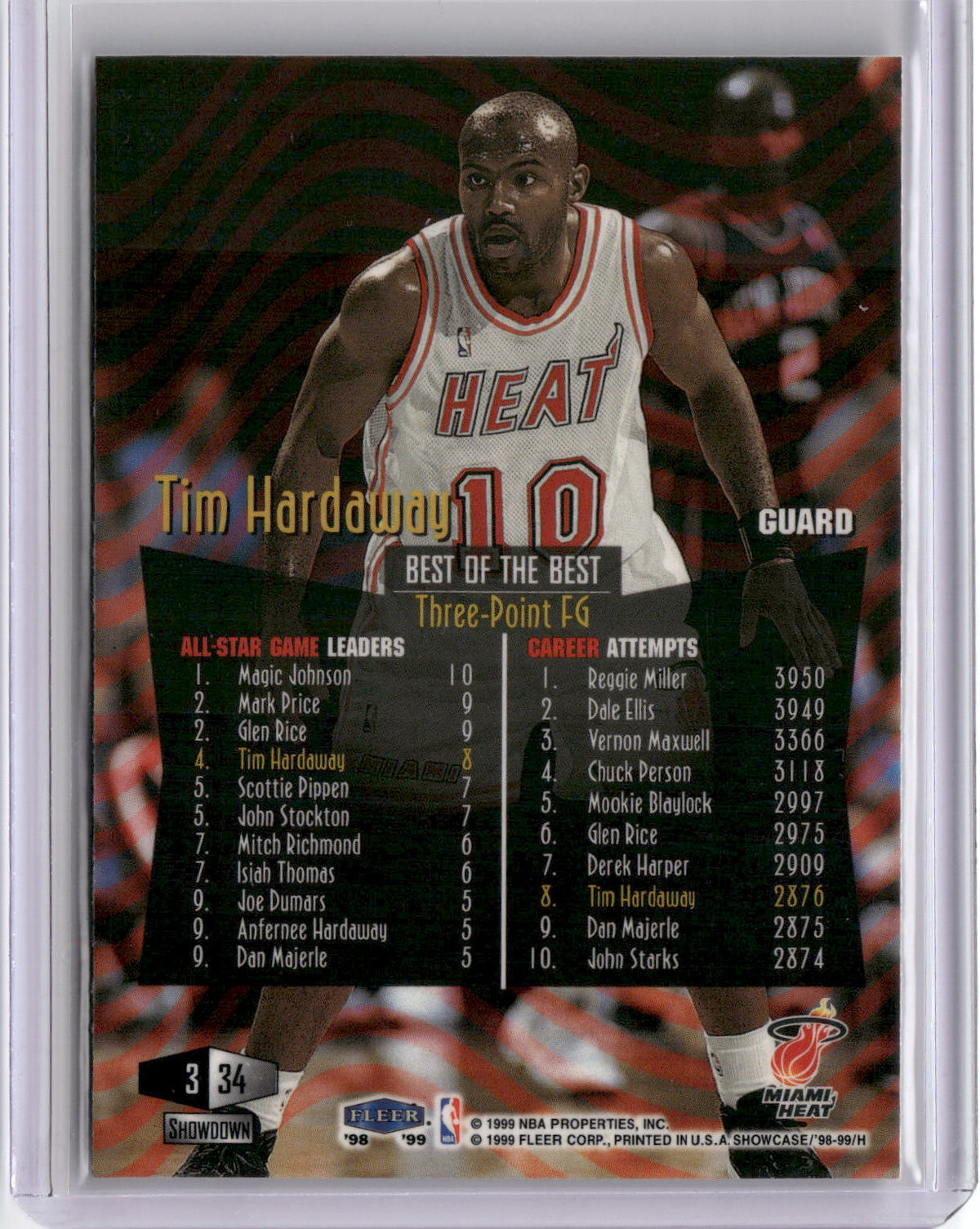 1998-99 Flair Showcase #34 Tim Hardaway-2