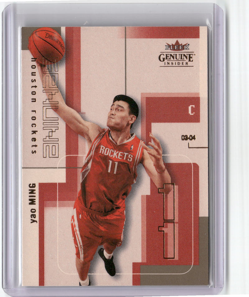 2003-04 Fleer Genuine Insider #15 Yao Ming-1