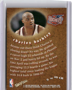 1997-98 Hoops #5 CB Charles Barkley Chairman of the Boards-2