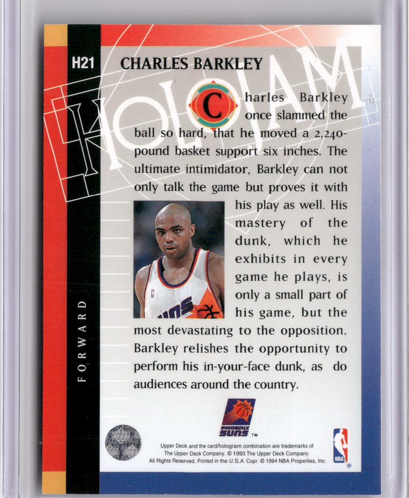 1993-94 Upper Deck Holojams #H21 Charles Barkley-2