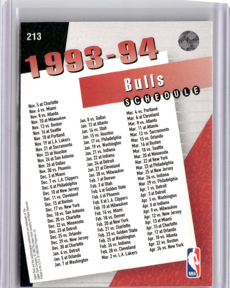 1993-94 Upper Deck #213 Chicago Bulls-2