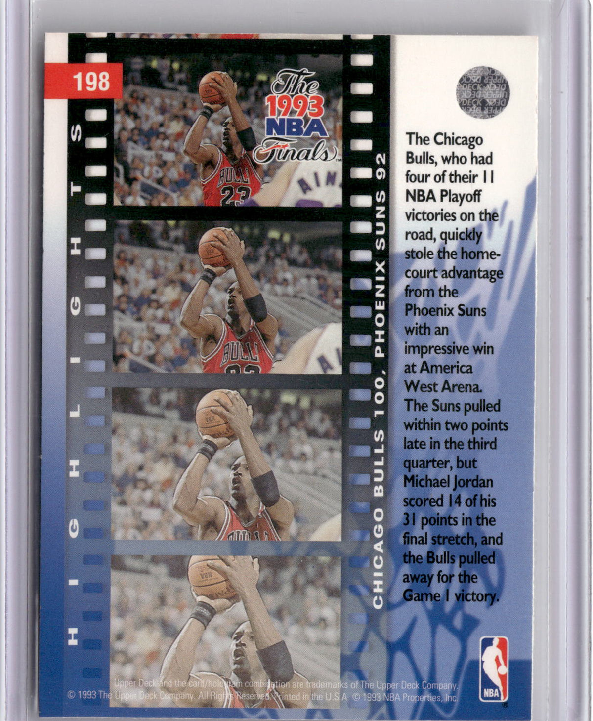 1993-94 Upper Deck #198 Michael Jordan-2